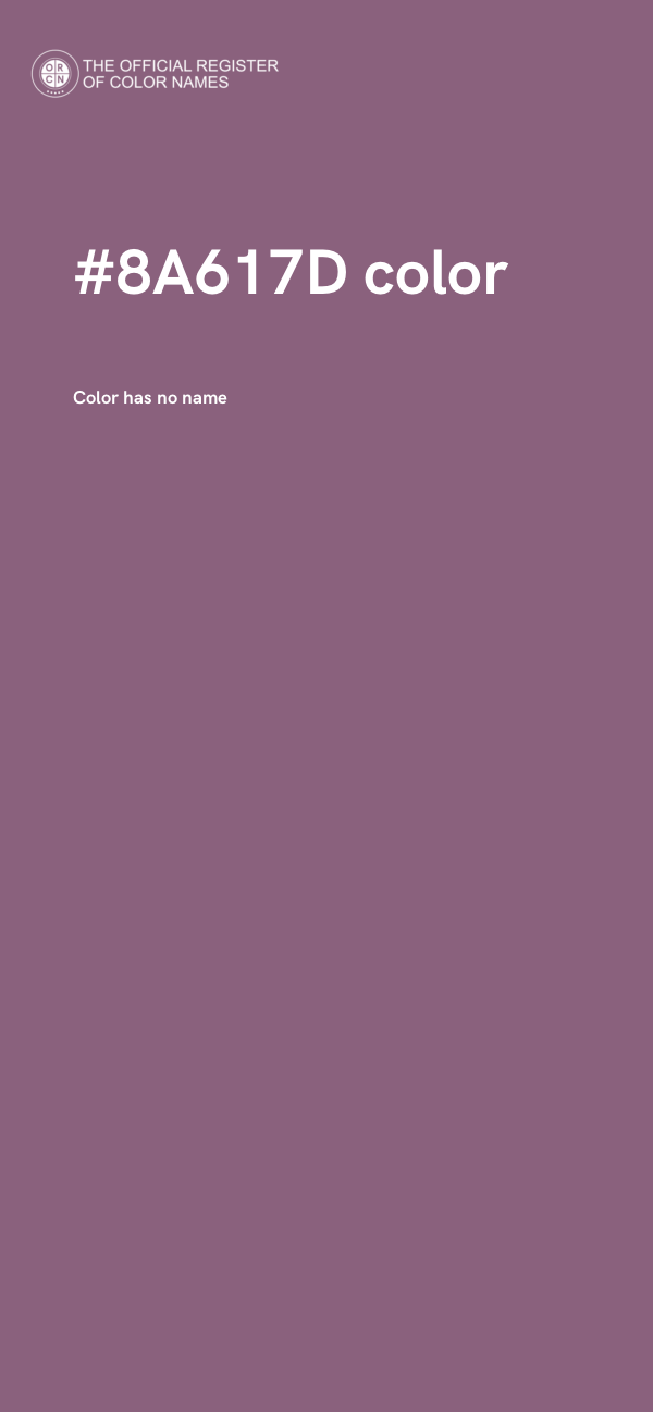 #8A617D color image