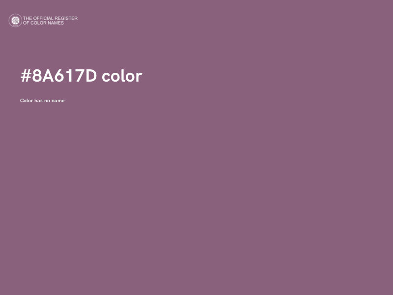 #8A617D color image