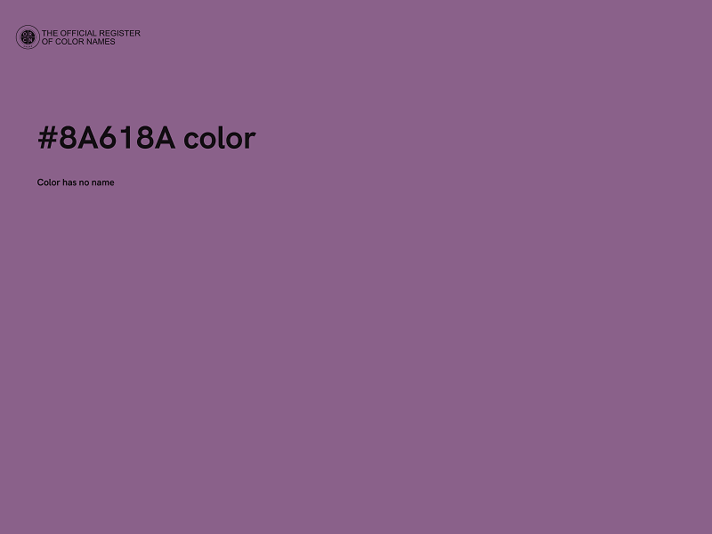 #8A618A color image