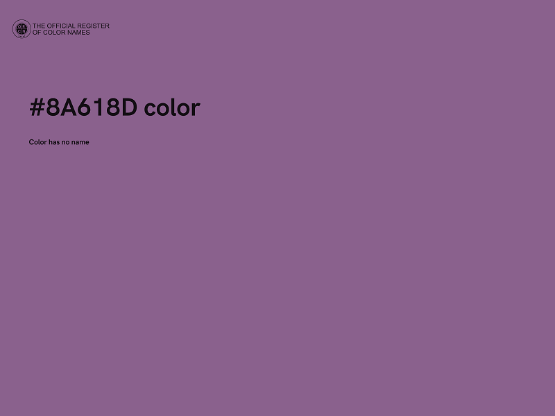 #8A618D color image