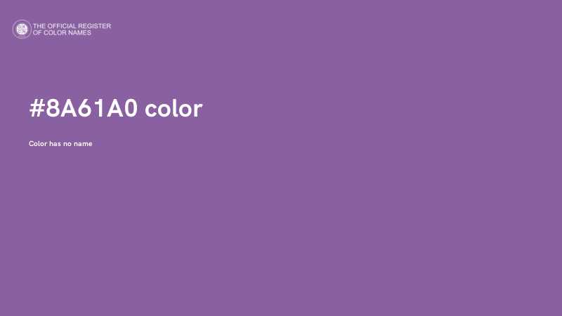 #8A61A0 color image