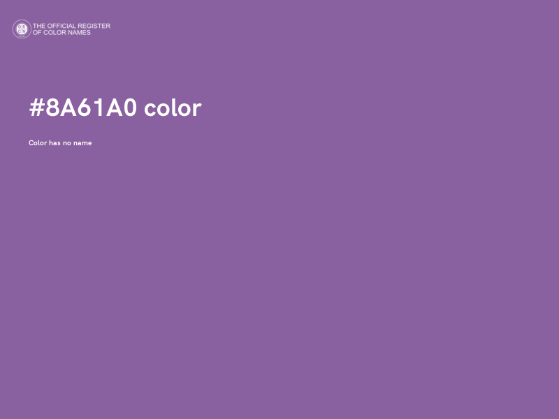 #8A61A0 color image