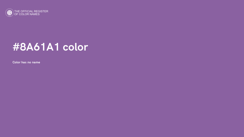 #8A61A1 color image