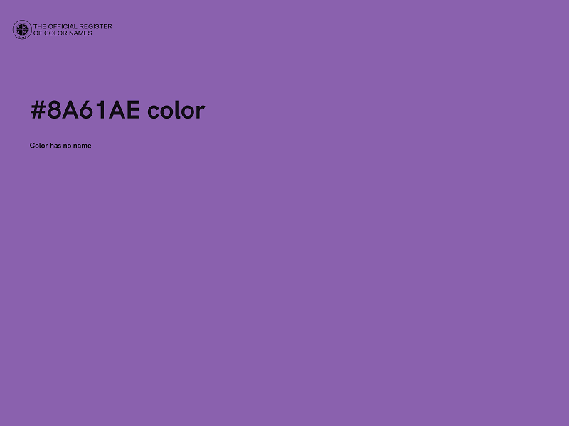 #8A61AE color image