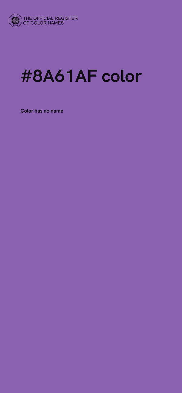 #8A61AF color image