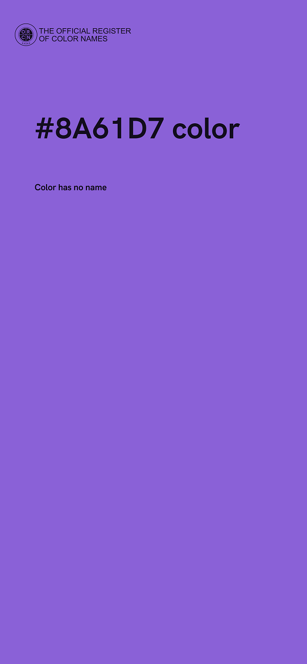#8A61D7 color image