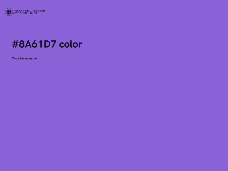 #8A61D7 color image