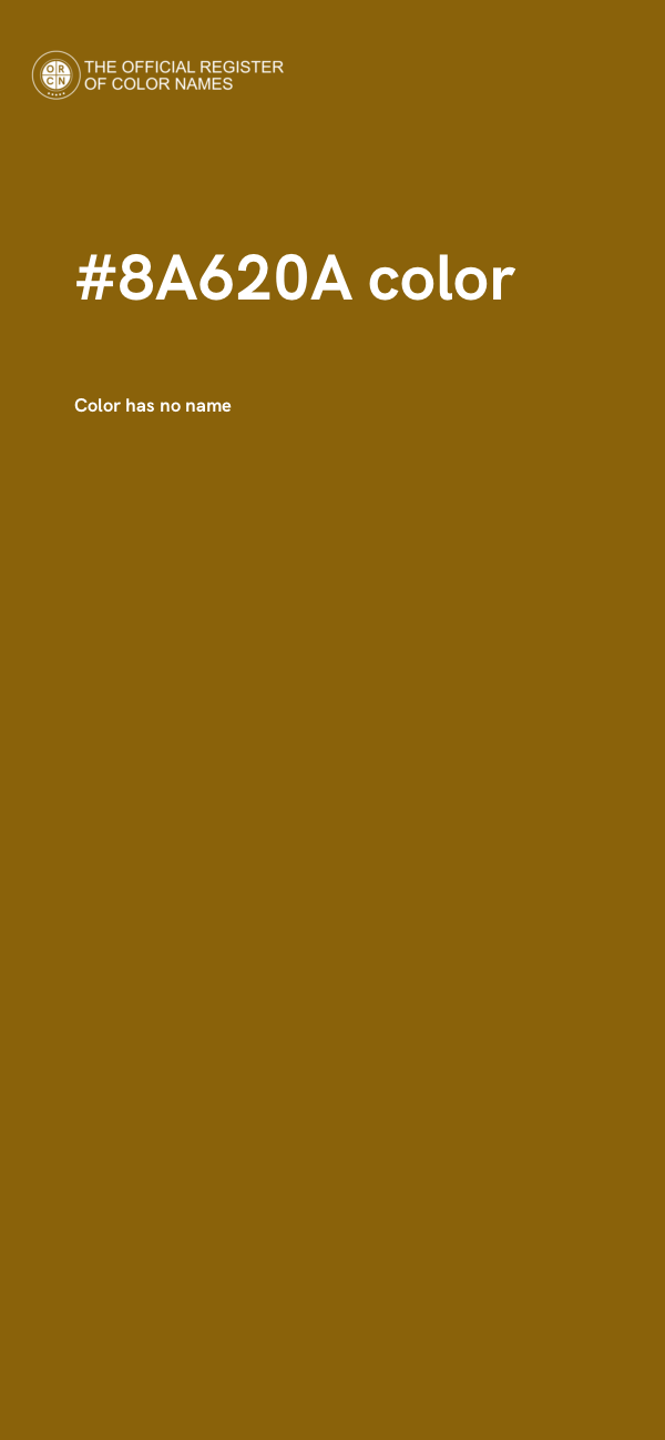 #8A620A color image