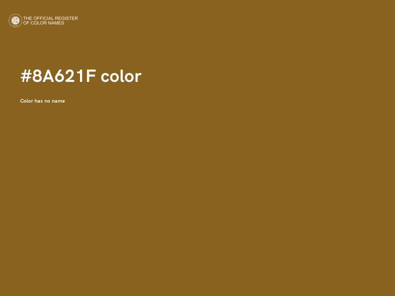 #8A621F color image