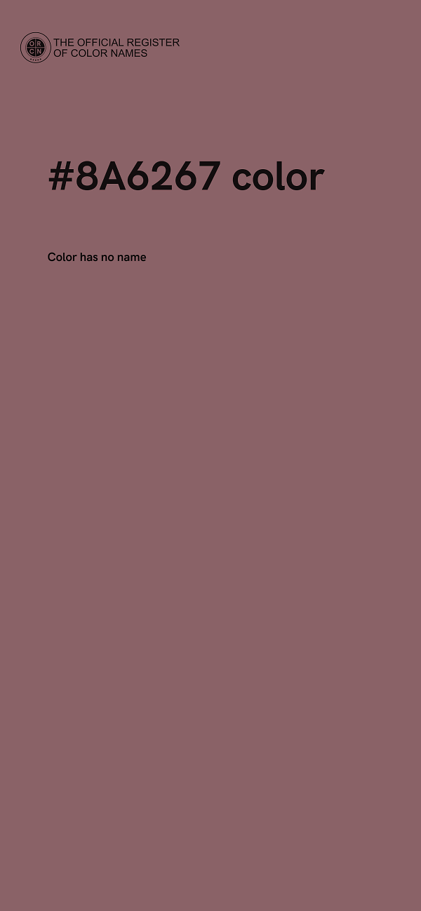 #8A6267 color image