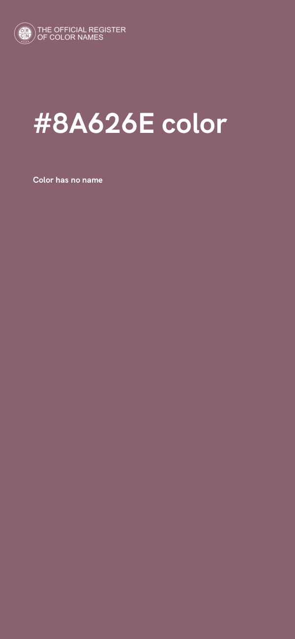 #8A626E color image