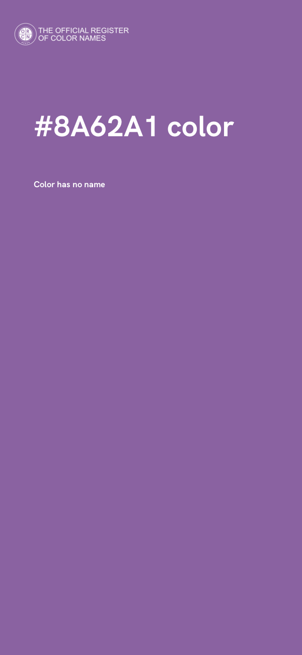 #8A62A1 color image