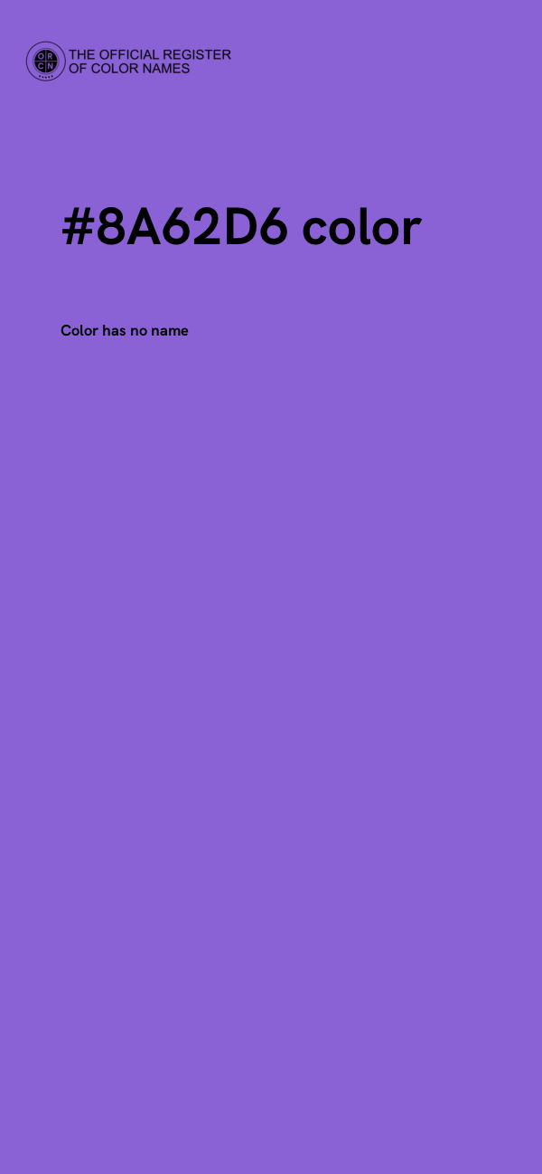 #8A62D6 color image