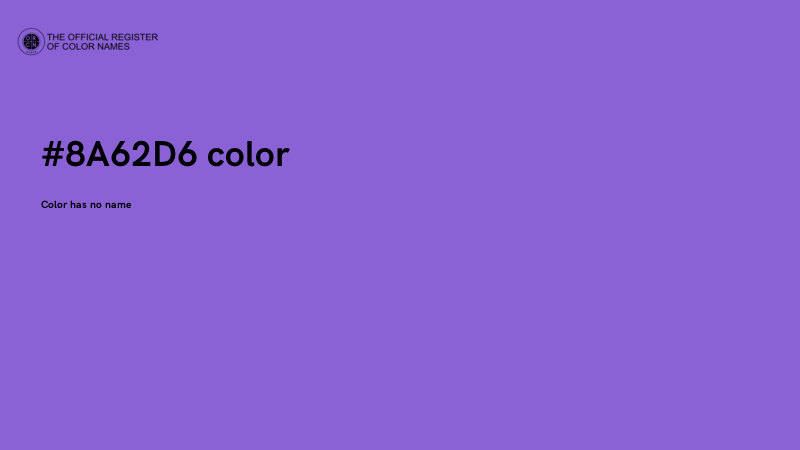 #8A62D6 color image