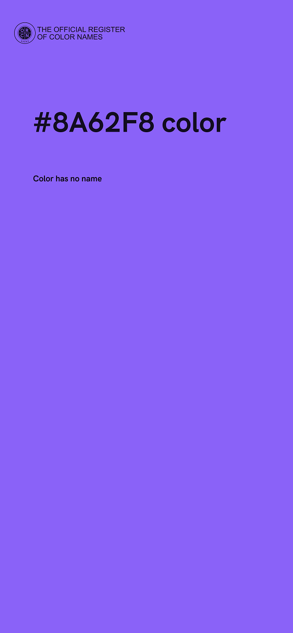#8A62F8 color image