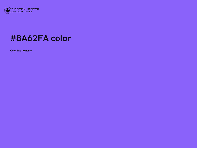 #8A62FA color image
