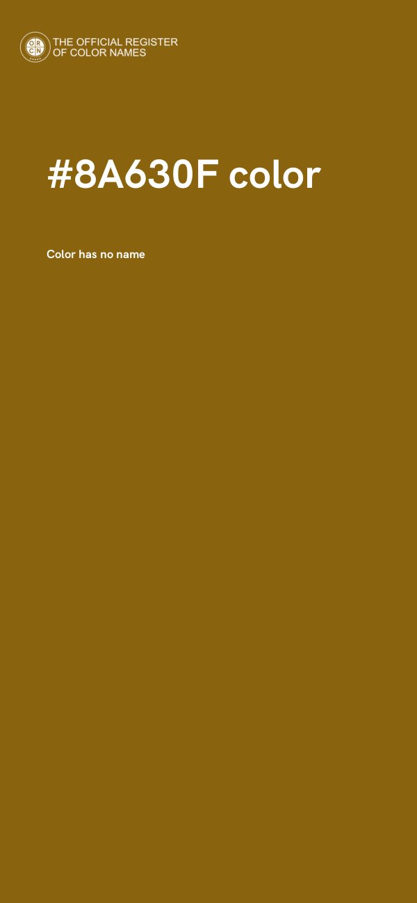 #8A630F color image