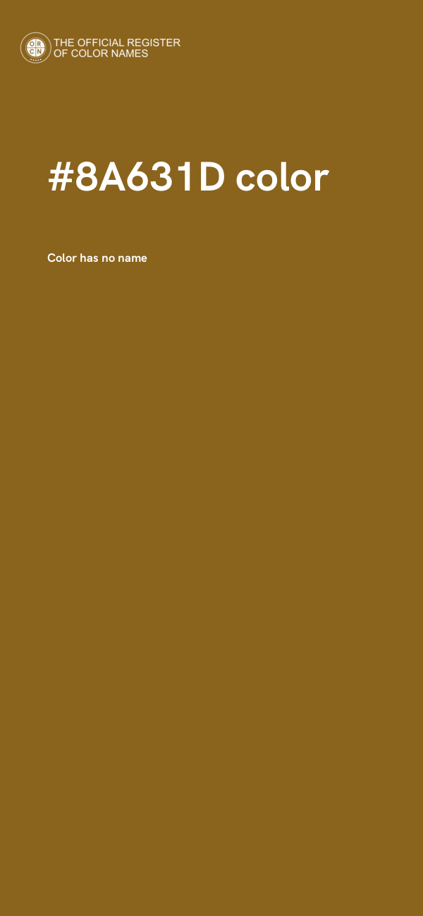 #8A631D color image