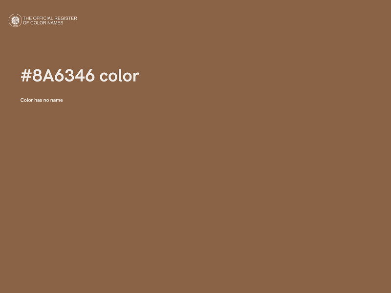 #8A6346 color image