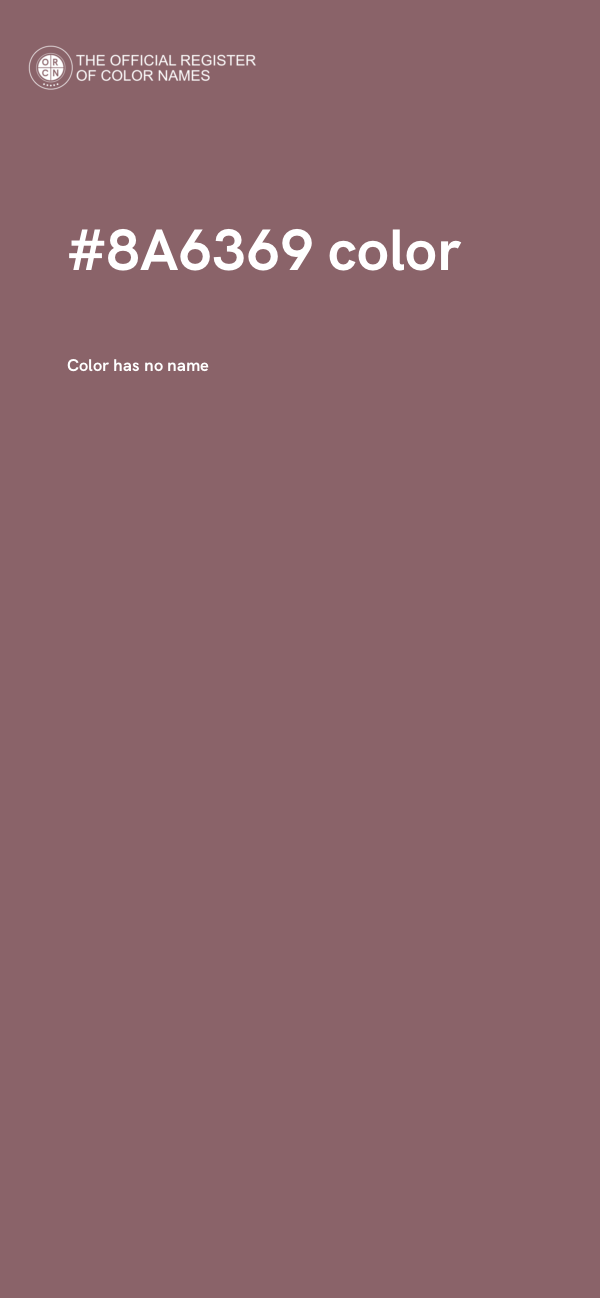 #8A6369 color image