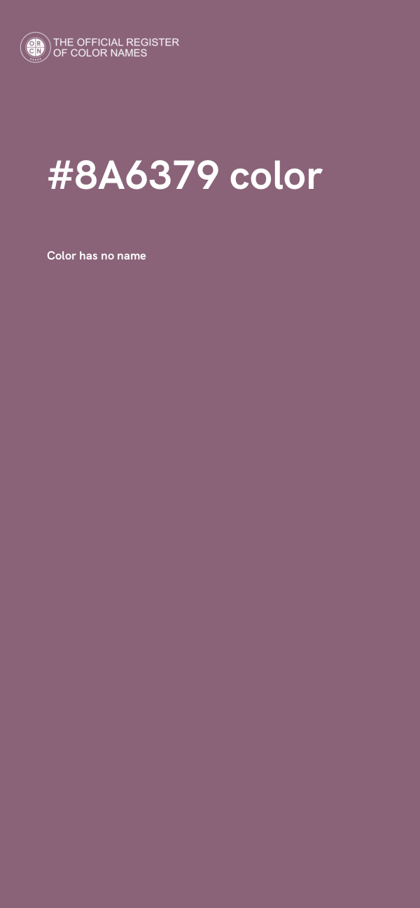 #8A6379 color image