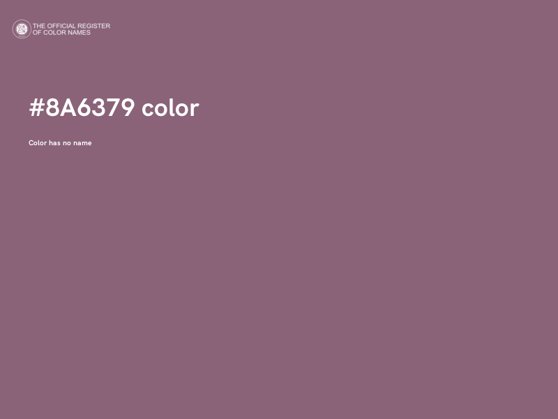#8A6379 color image