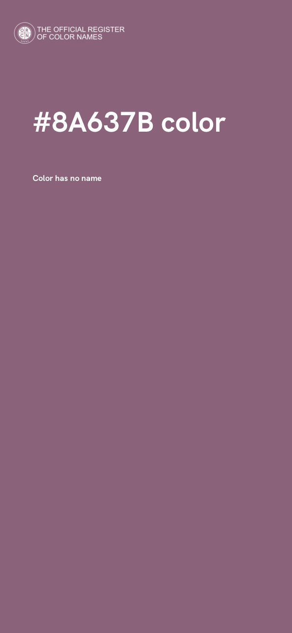 #8A637B color image