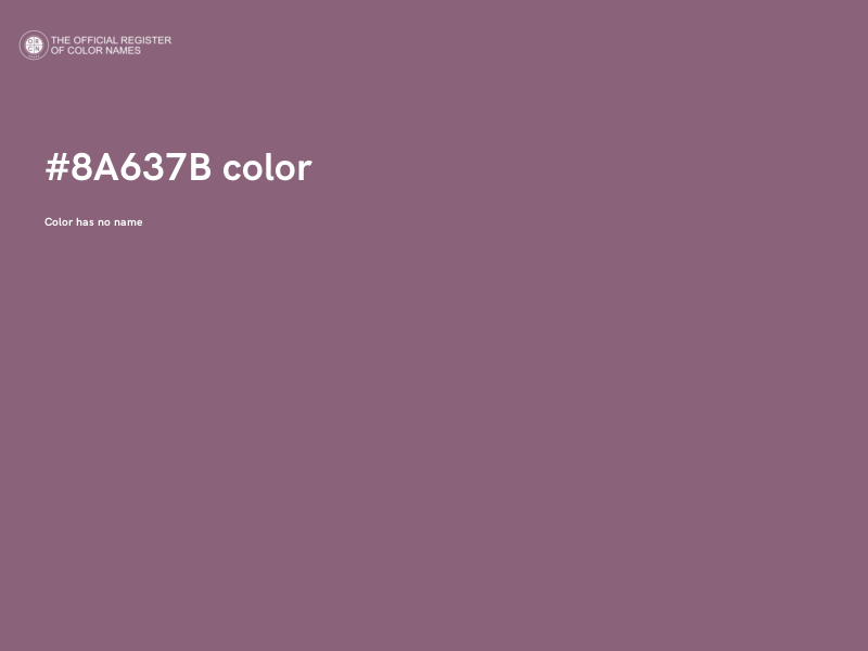#8A637B color image
