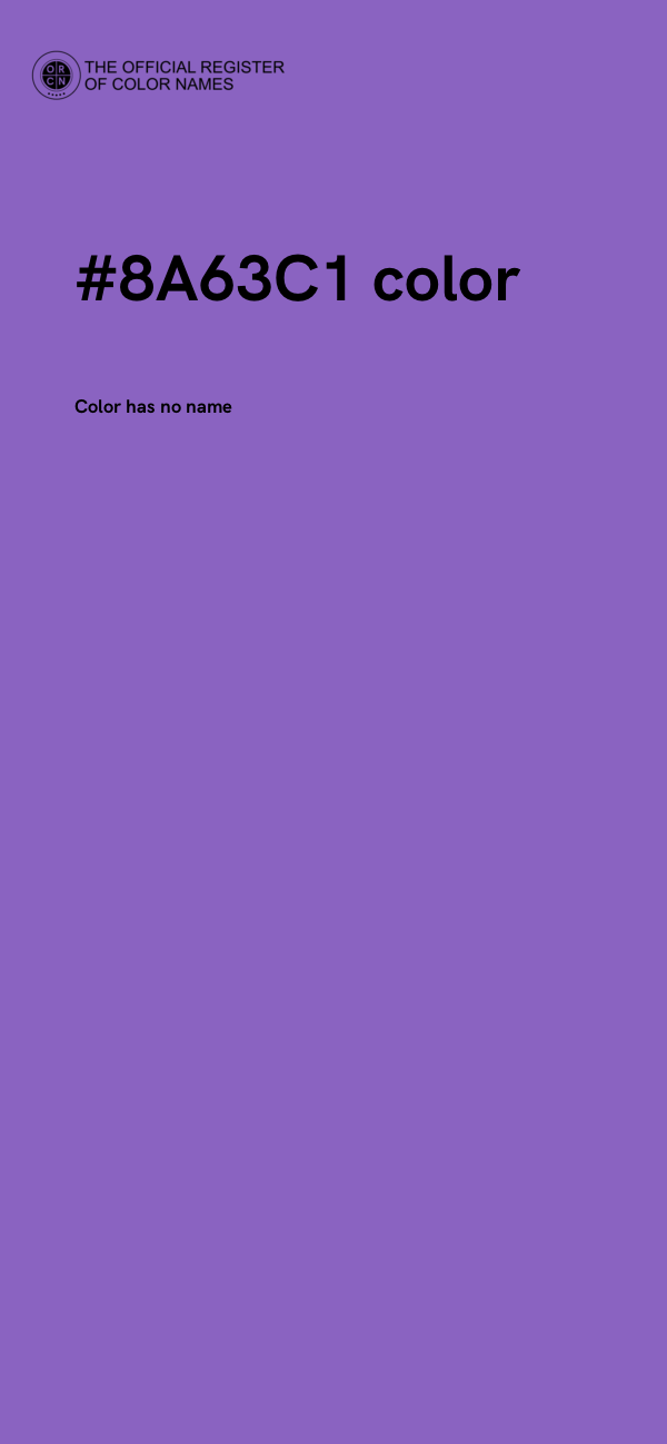 #8A63C1 color image