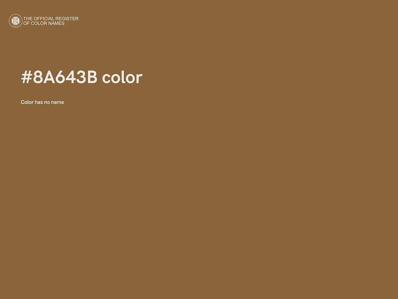 #8A643B color image