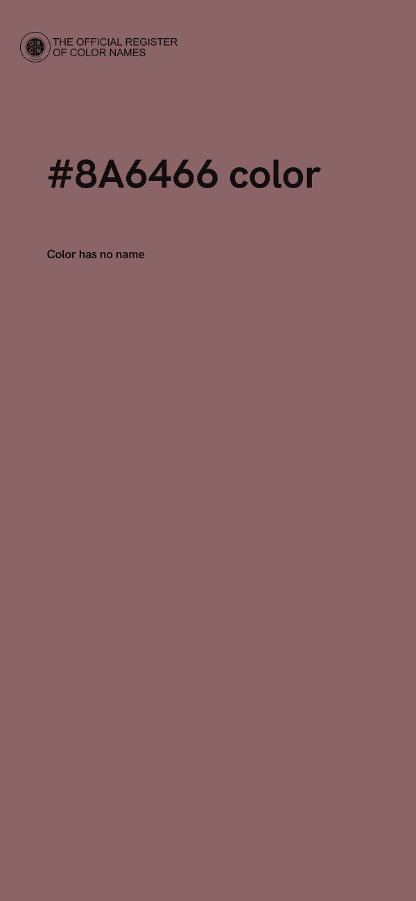 #8A6466 color image