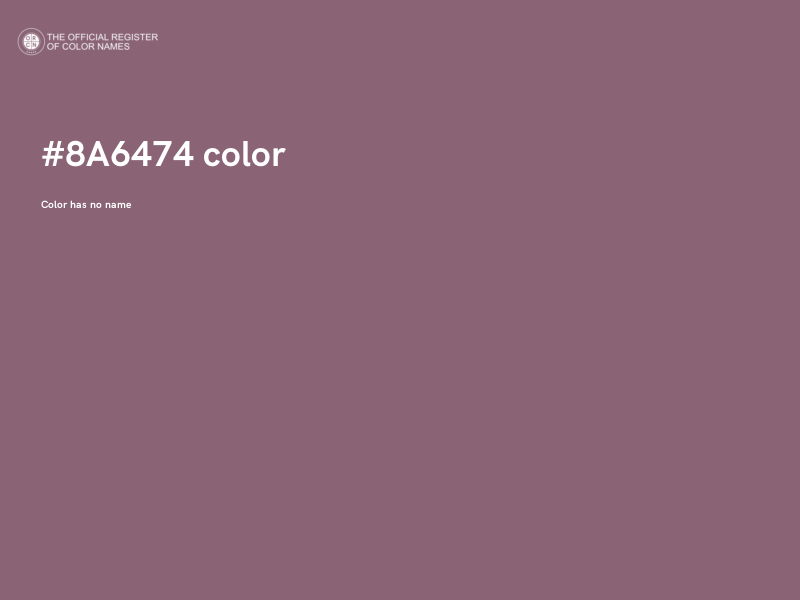 #8A6474 color image