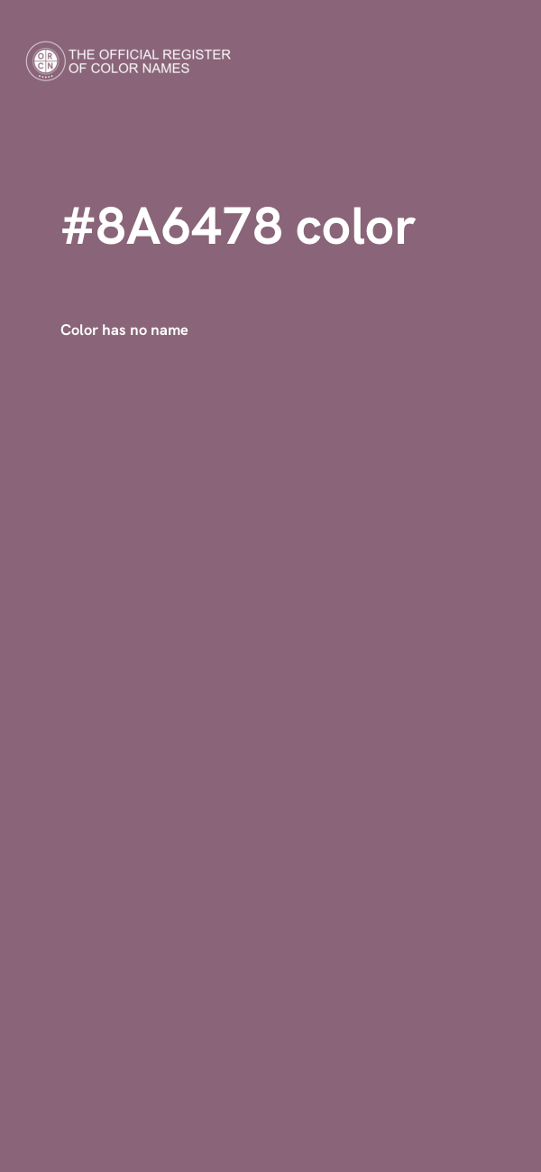 #8A6478 color image