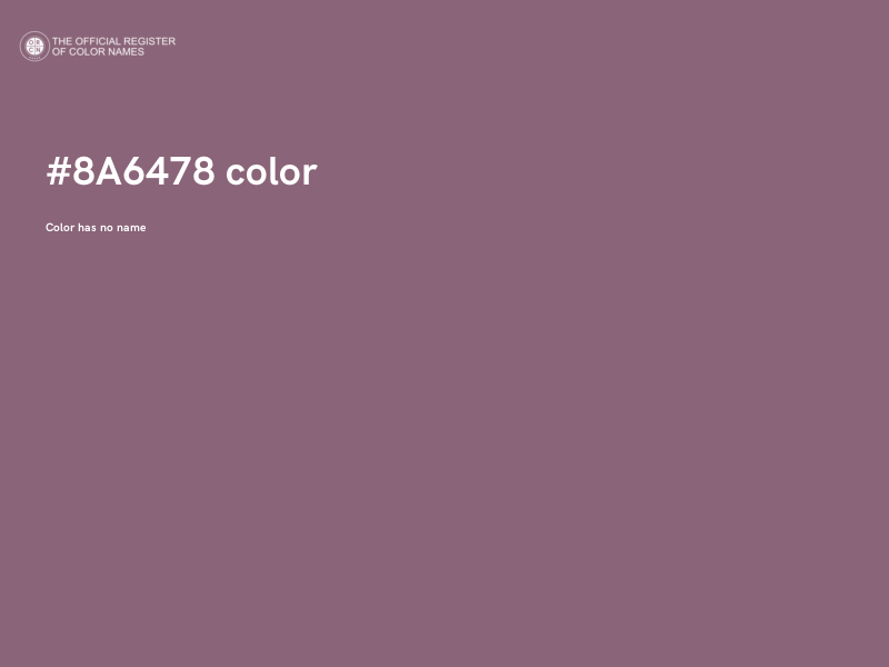 #8A6478 color image
