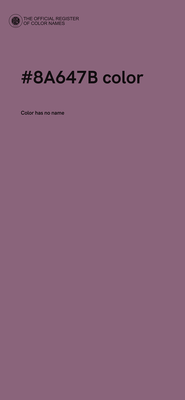 #8A647B color image