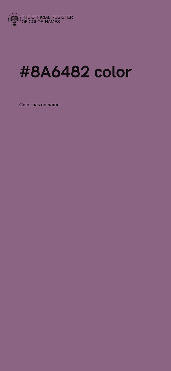 #8A6482 color image