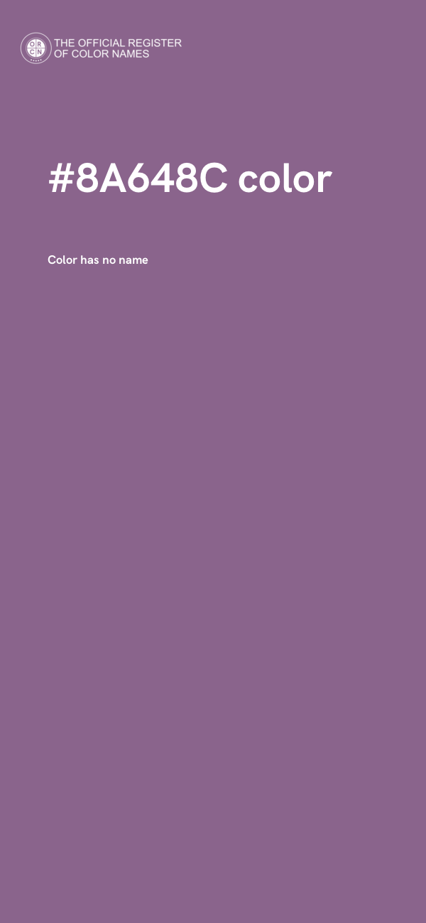 #8A648C color image
