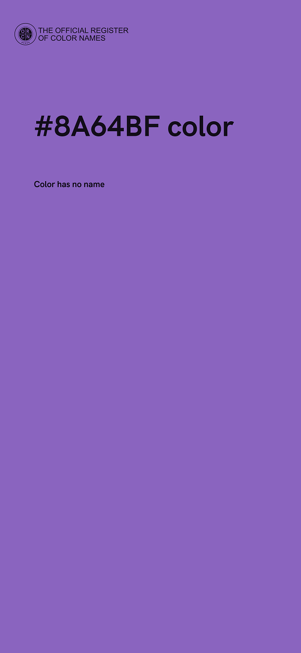 #8A64BF color image