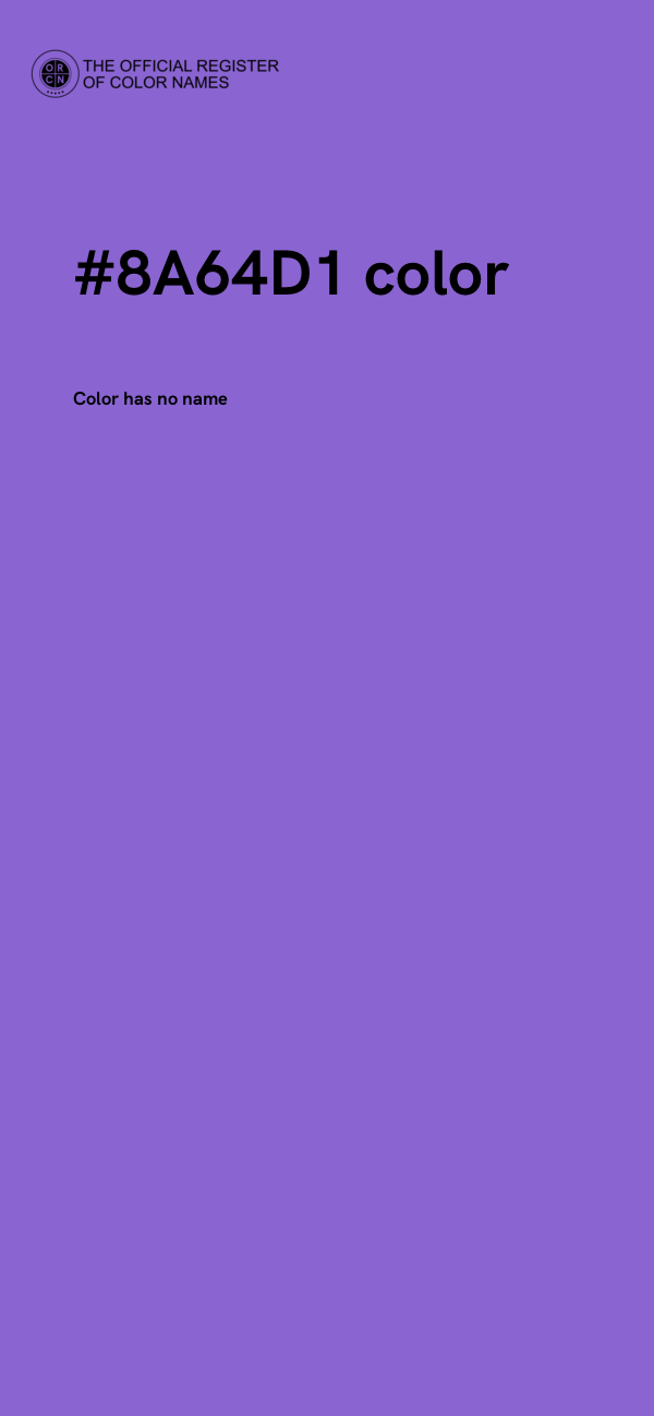 #8A64D1 color image