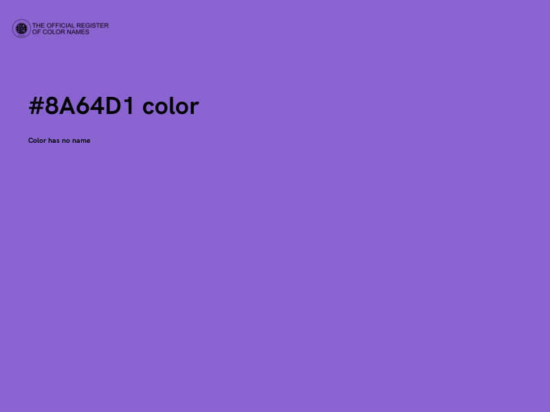 #8A64D1 color image
