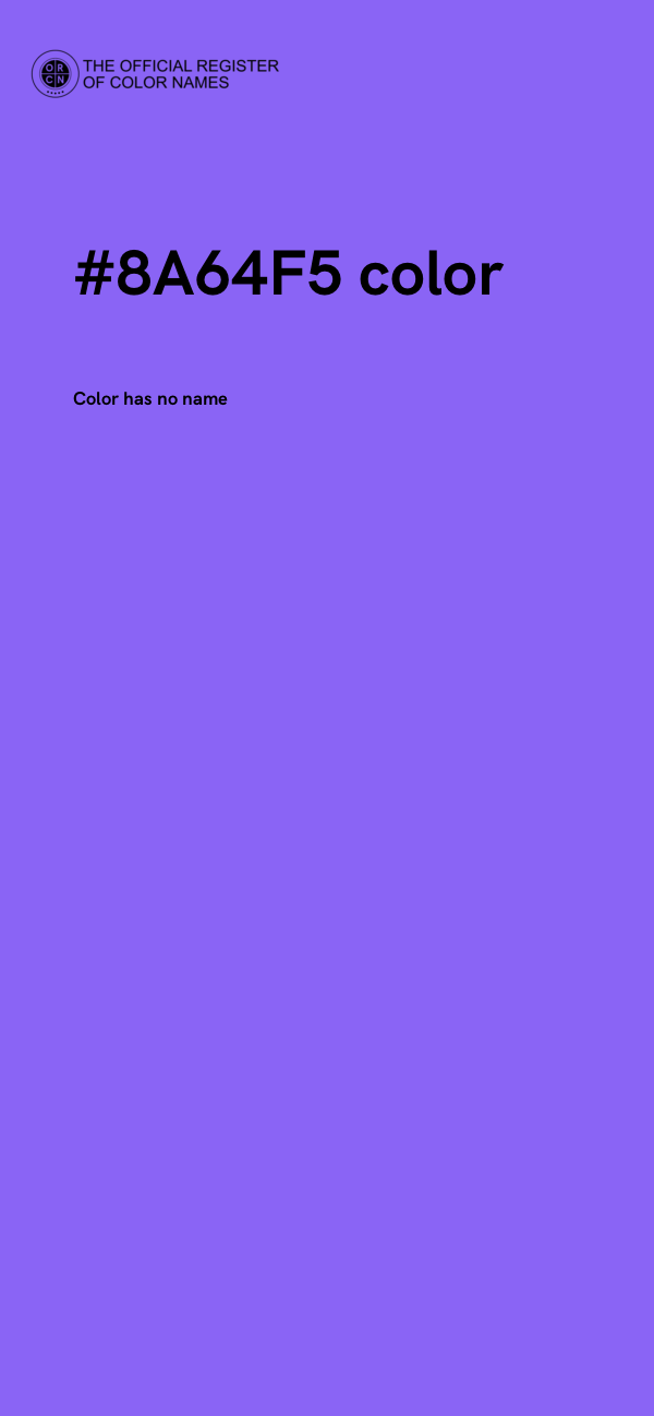 #8A64F5 color image