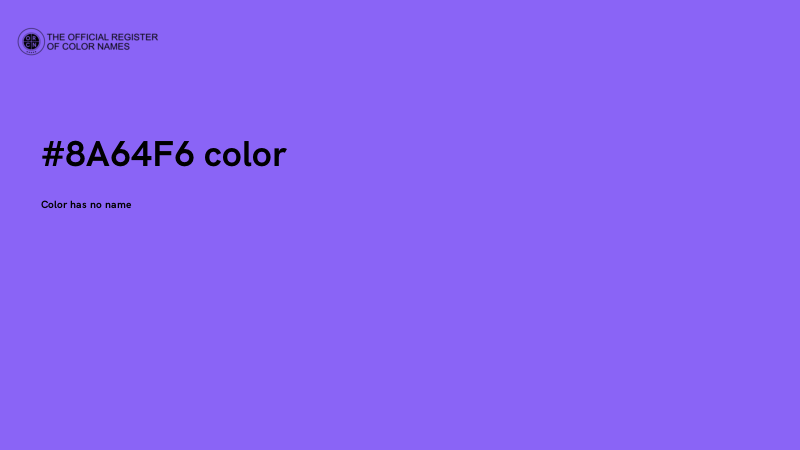 #8A64F6 color image