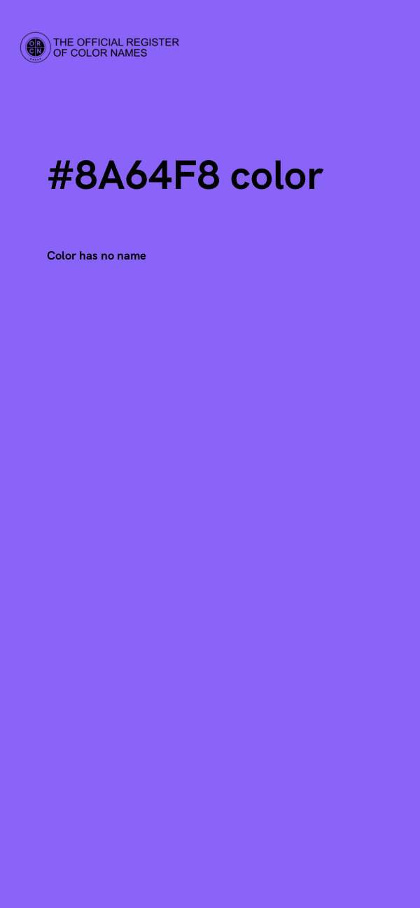 #8A64F8 color image