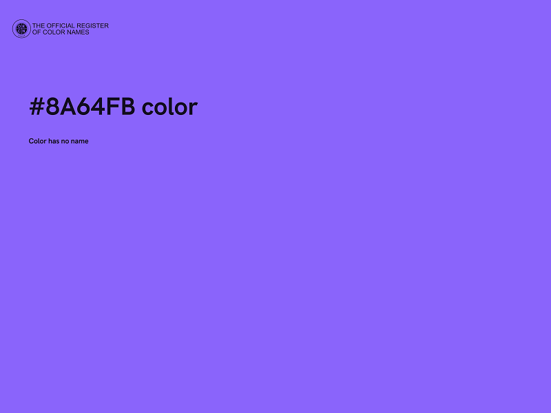 #8A64FB color image