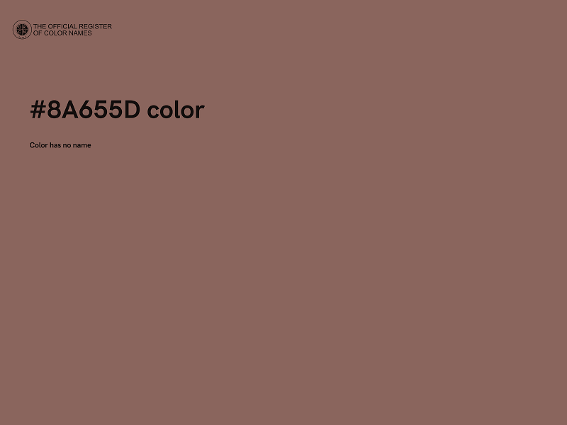 #8A655D color image