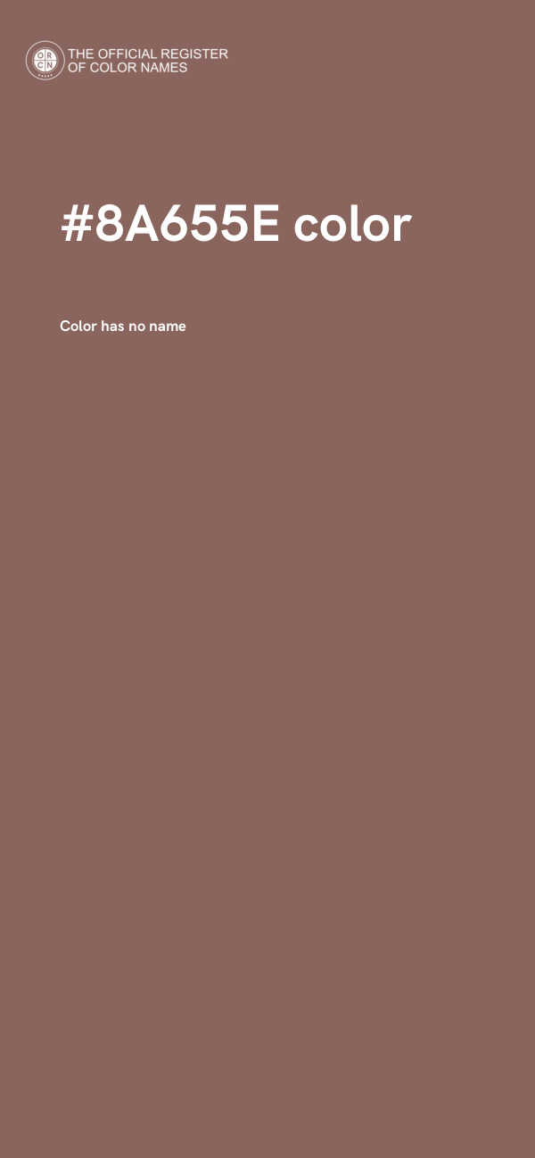 #8A655E color image