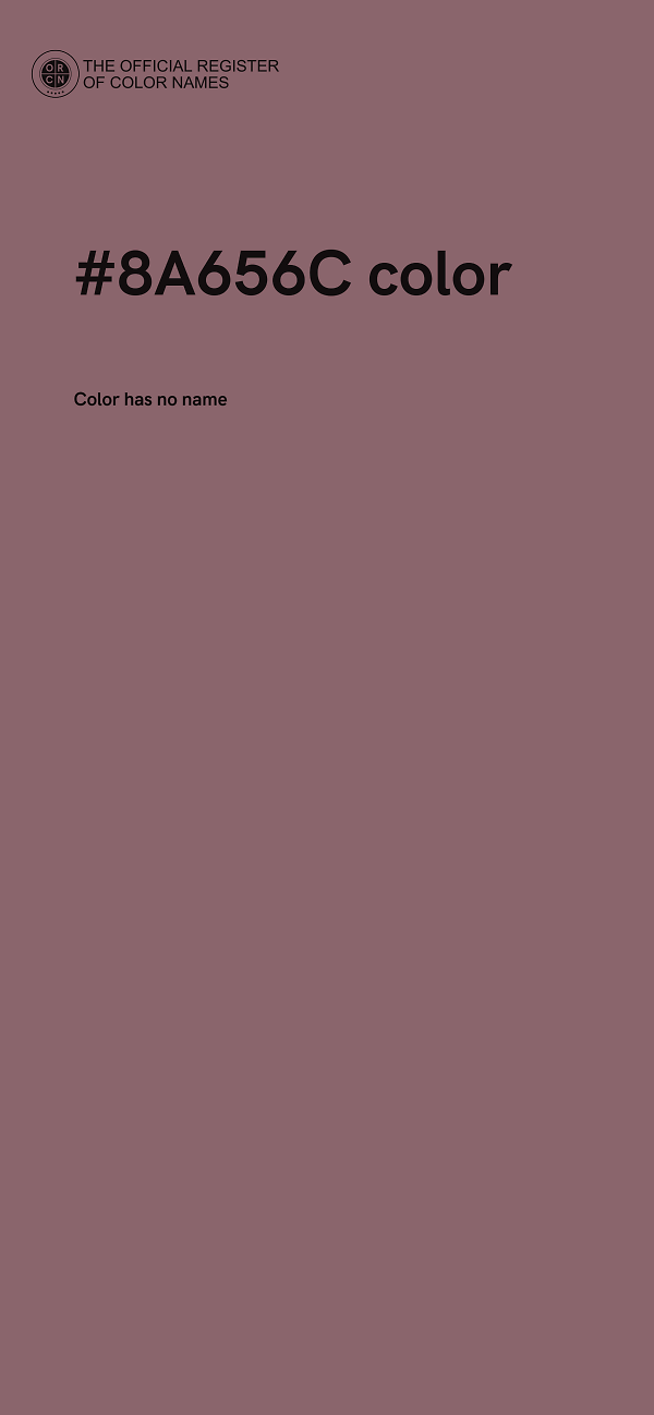 #8A656C color image