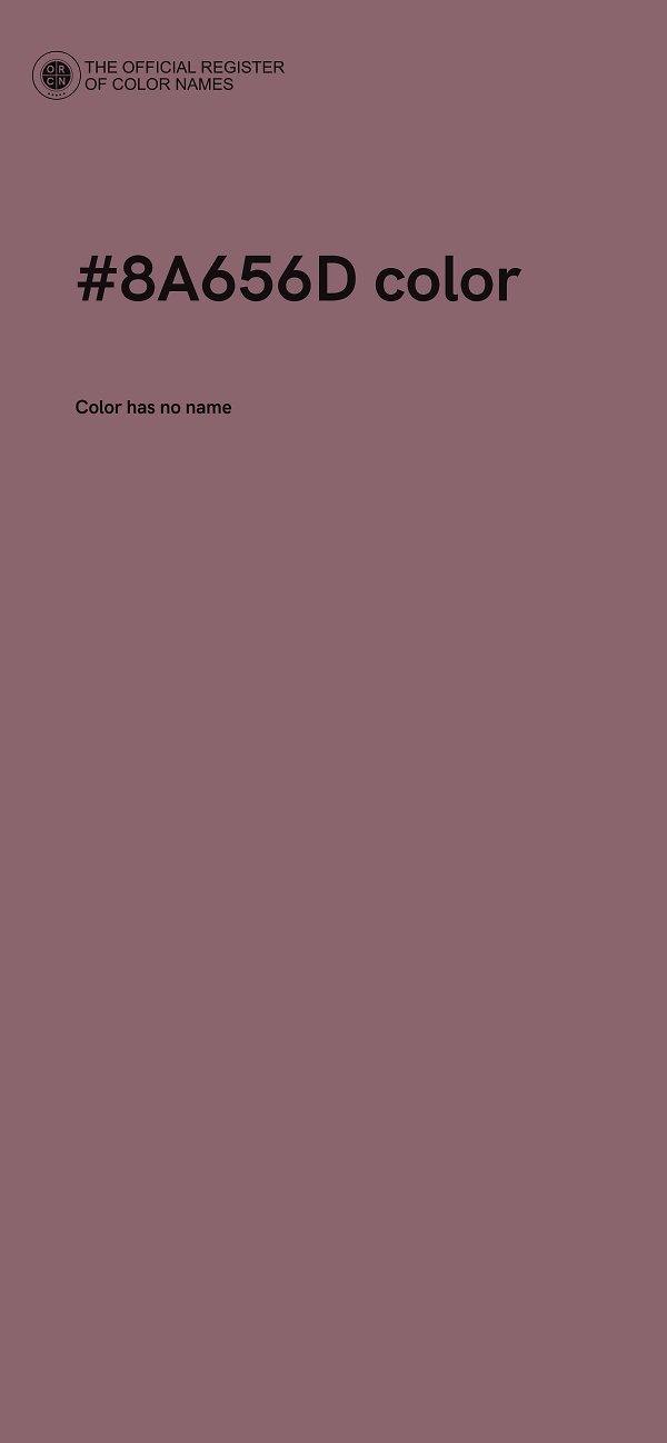 #8A656D color image