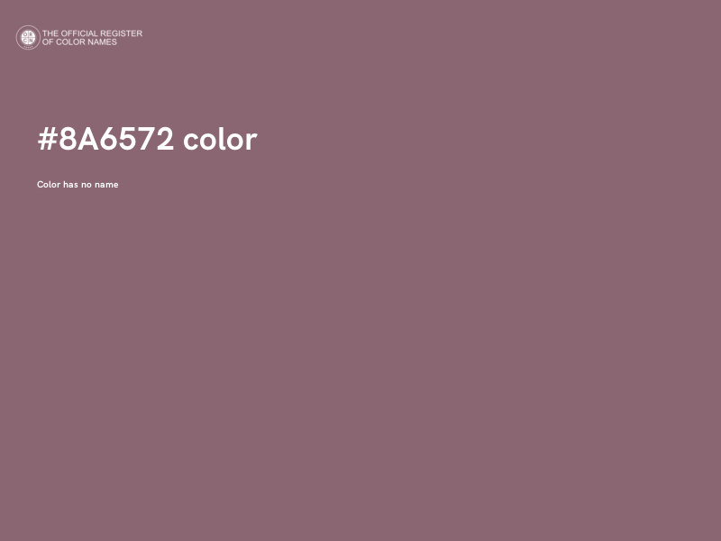 #8A6572 color image