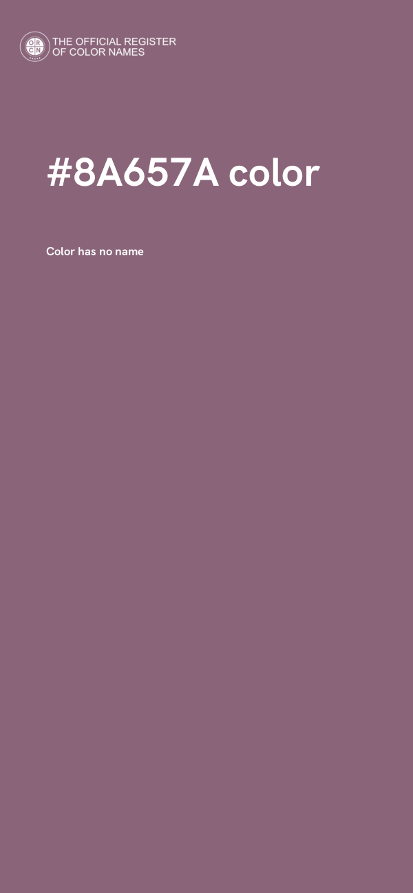 #8A657A color image